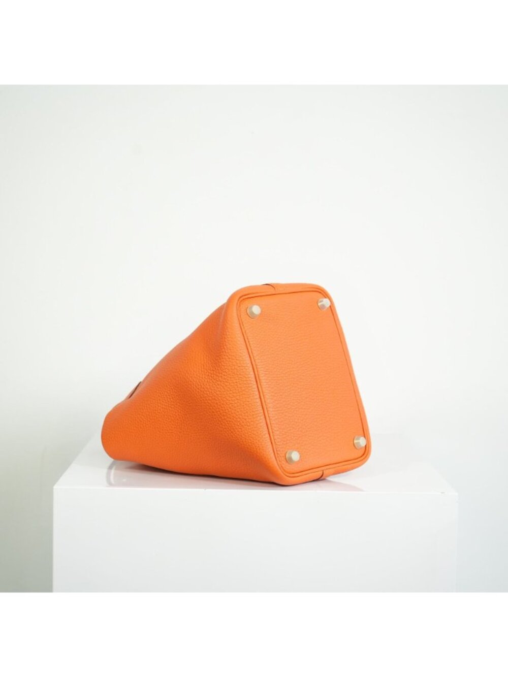 Hermes Picotin Lock 22 Orange Clemence Leather Bag w dust bag - Picture 11 of 12